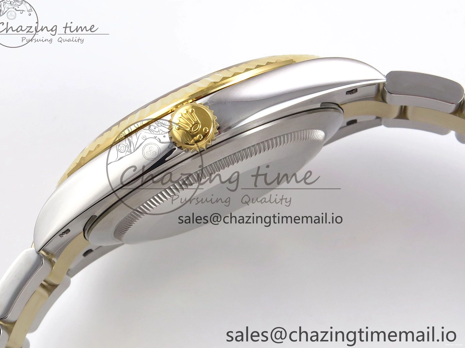 0215 DateJust 41 126333 EWEF Best Edition YG Stick Dial on SS YG Oyster Bracelet A Durable 971